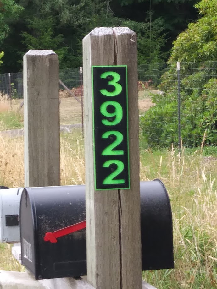 Address number sign
